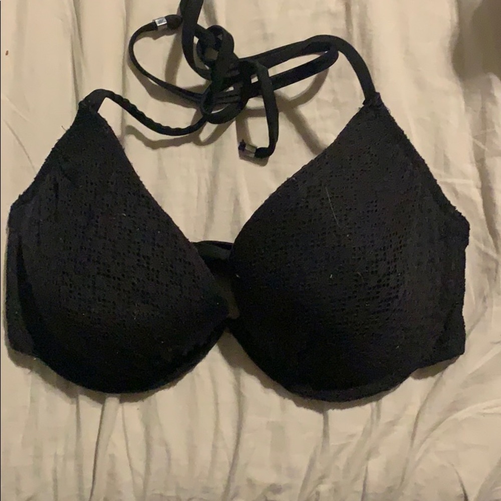 Black bathing suit top